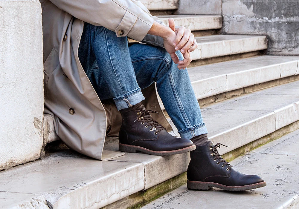 Brown Boots Mens Casual Black Boots To Wear With Jeans Men's Dress Boots  Men's Boots Florsheim