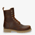 Frisia botas de piel con forro interior de pelo. cuero