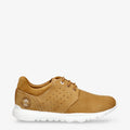 Julius sneakers de piel con forro interior de piel. ocre