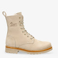 Frisia Igloo botas de piel con forro interior de pelo natural. crudo