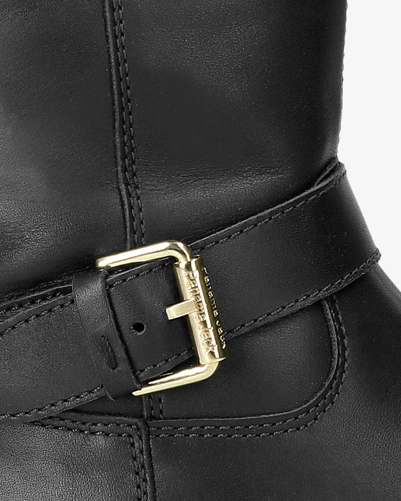 Amberes Igloo Trav botas de piel con forro interior de pelo natural. negro