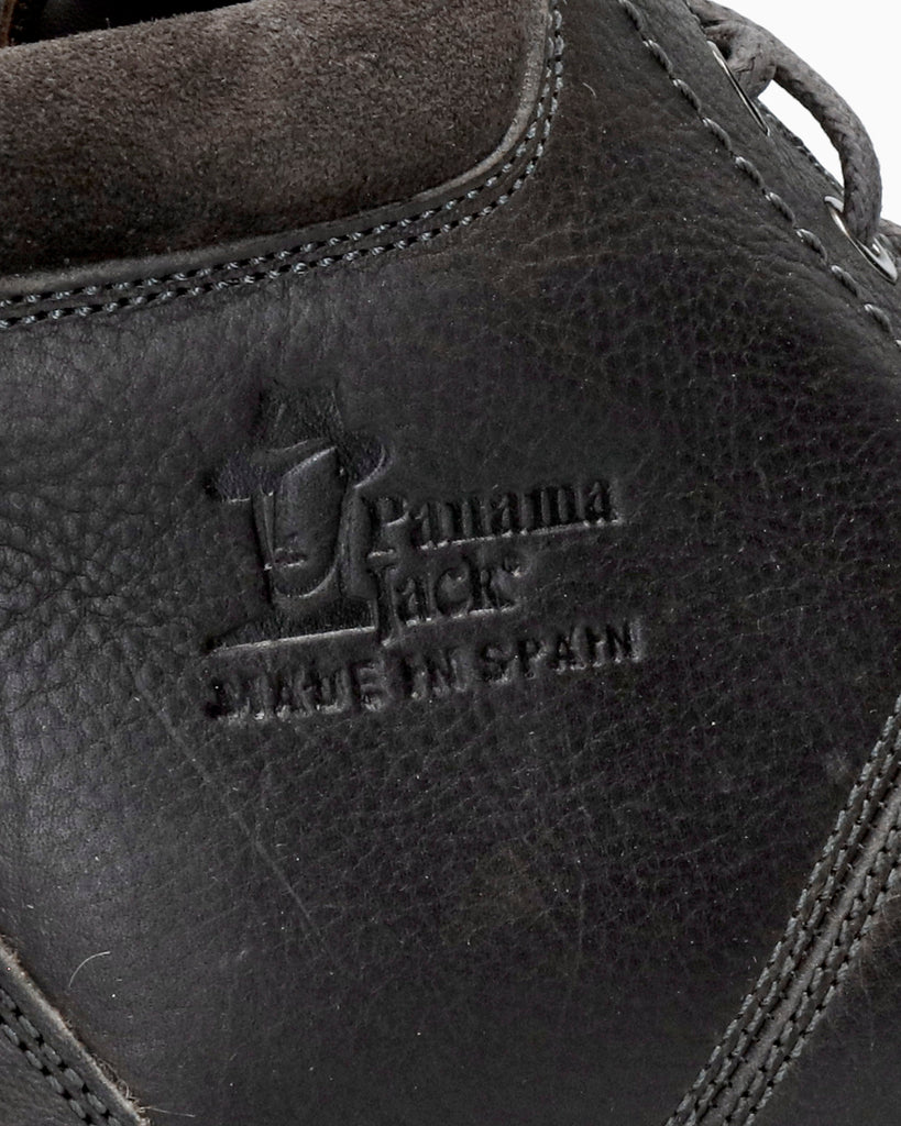 Fargo botín de piel con forro interior de piel. gris