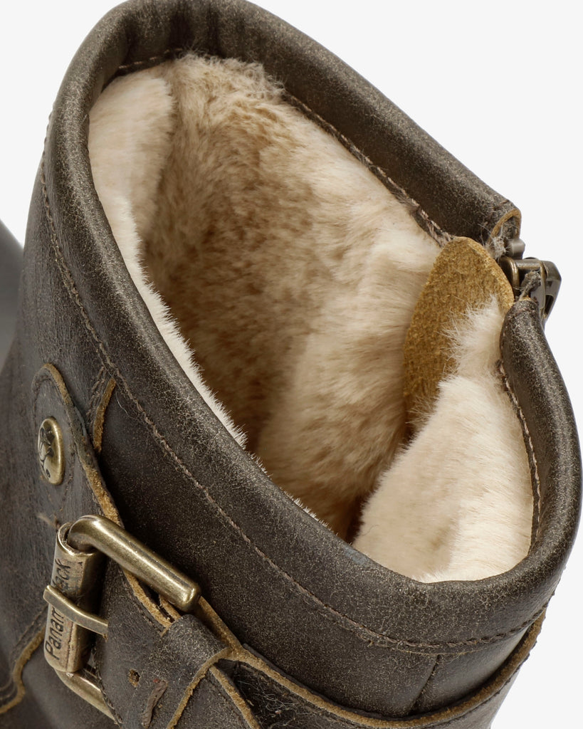 Felina botas de piel con forro interior de pelo. taupe