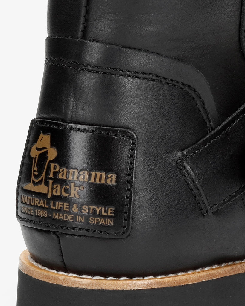 Felina Igloo Trav botas de piel con forro interior de pelo natural. negro