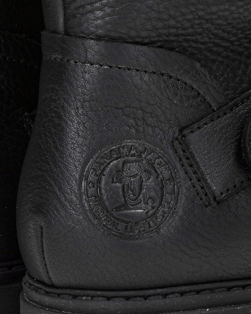 Fergie Igloo botas de piel con forro interior de pelo natural. negro