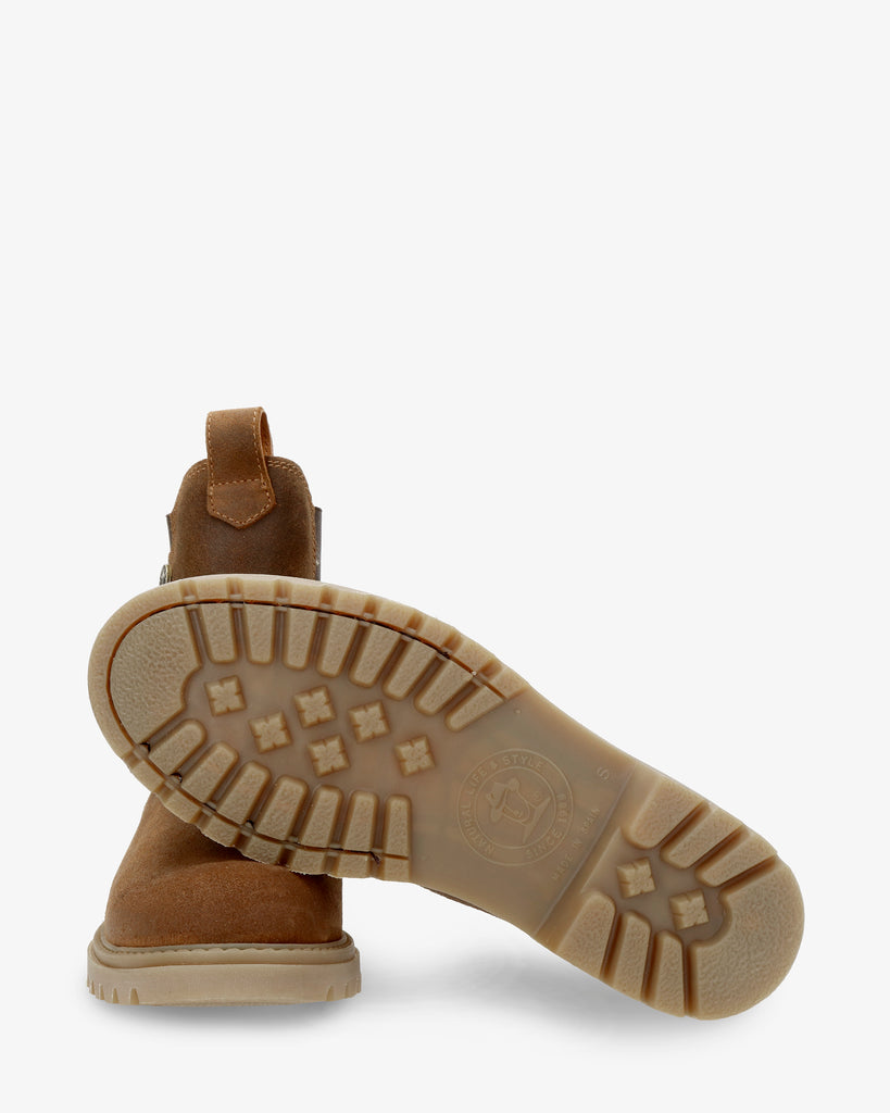 Francesca botines de piel con forro interior de piel. cuero