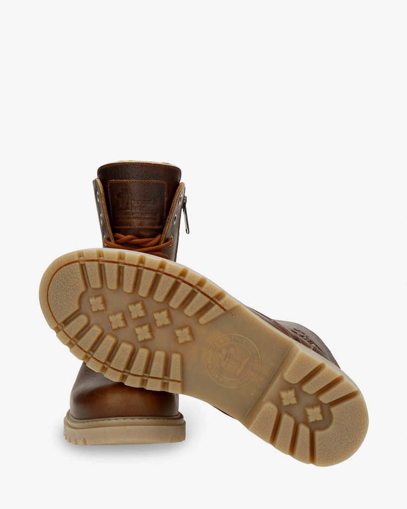 Frisia botas de piel con forro interior de pelo. cuero