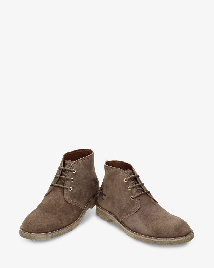 Gael botines de piel con forro interior de piel. taupe