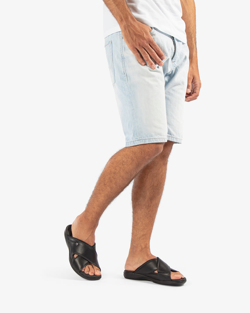 Magic sandalias de piel con forro interior de lycra. negro