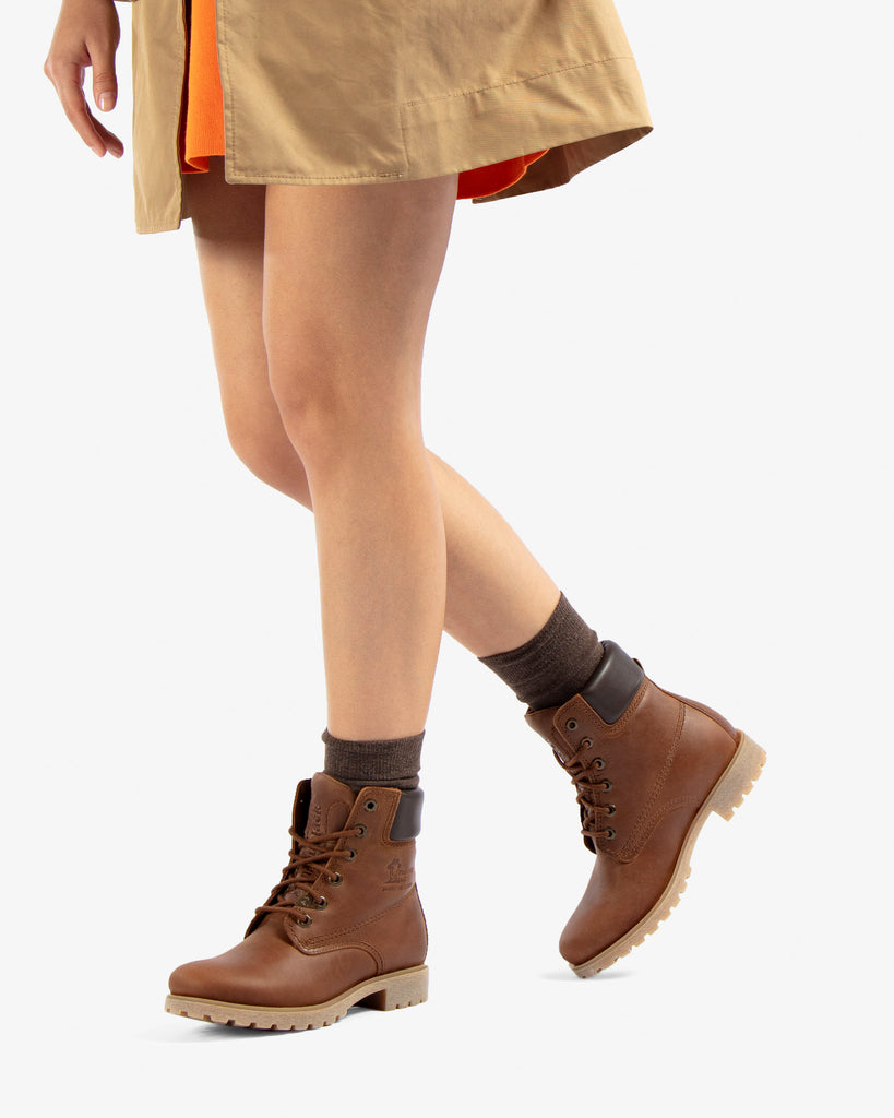 Panama 03 botas de piel con forro interior de piel. cuero