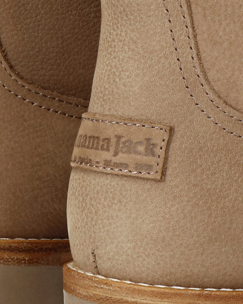 Patricia Igloo botas de piel con forro interior de pelo natural. taupe