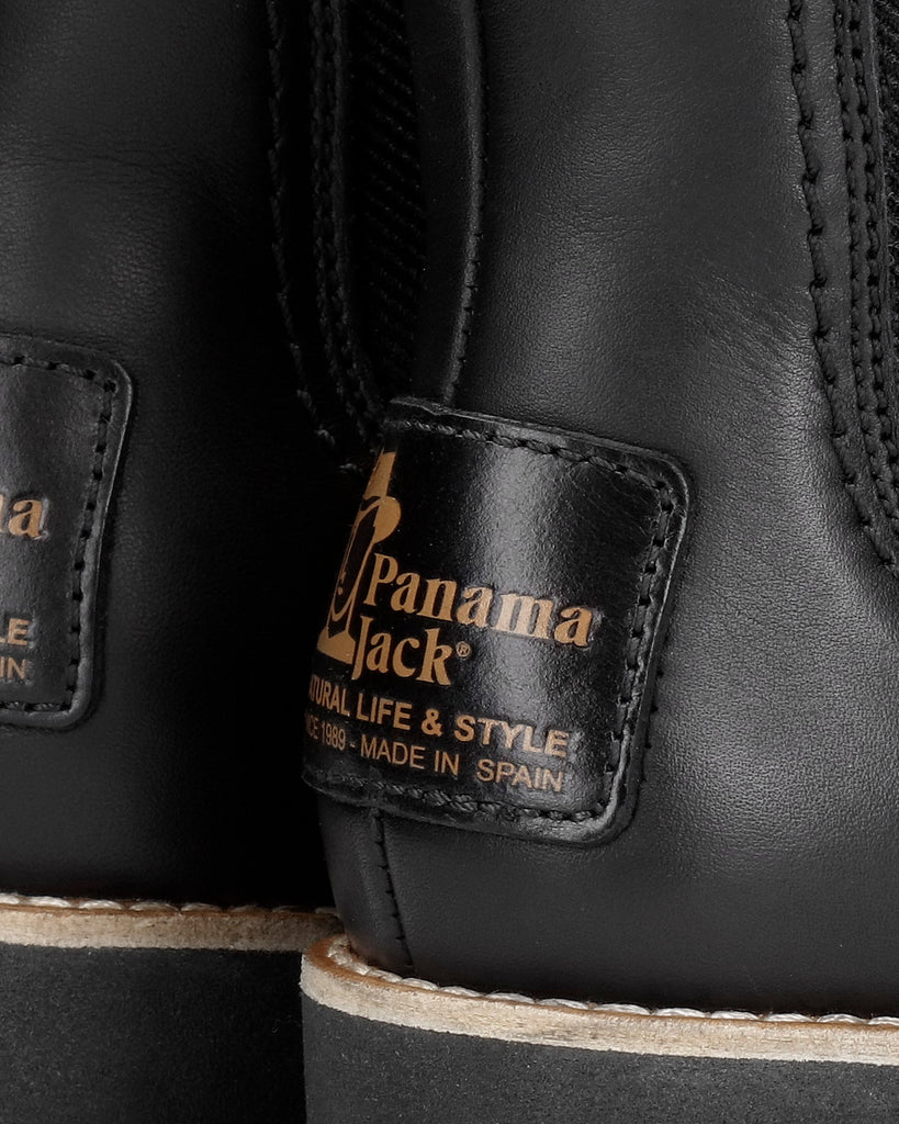 Pia Igloo Trav botines de piel con forro interior de pelo natural. negro