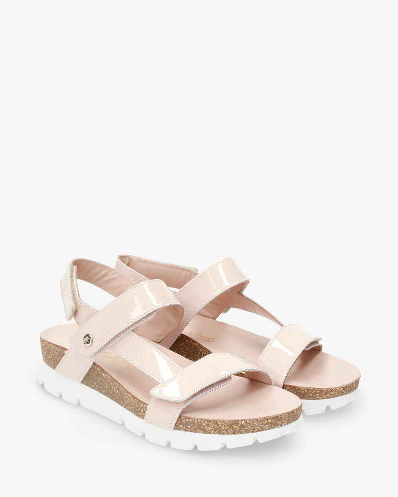 Selma sandalias de piel con forro interior de piel. rosa