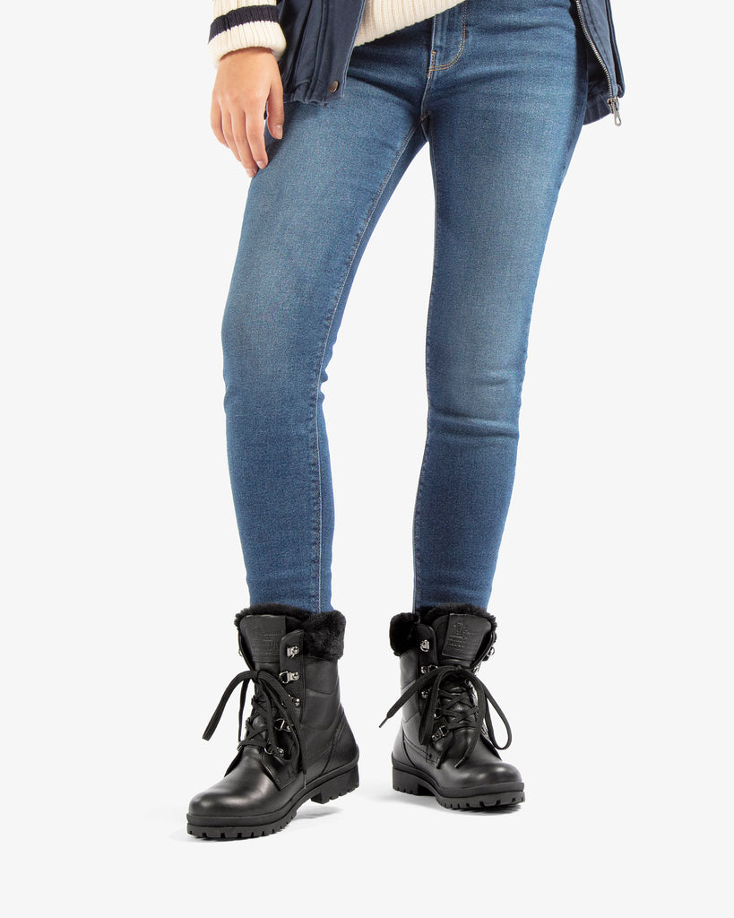 Tuscani Gtx botas de piel con forro interior de gore-tex®. negro