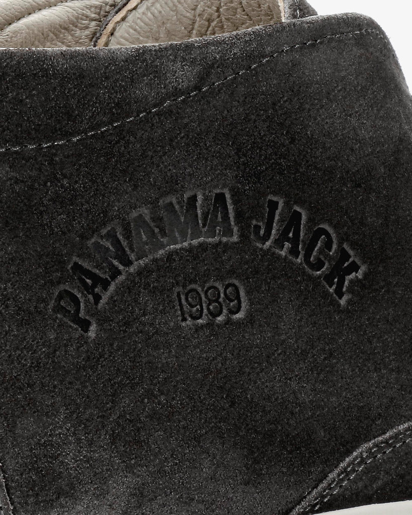 Yohan botín de piel con forro interior de piel. gris