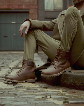 Panama 03 Igloo botas de piel con forro interior de pelo natural. cuero